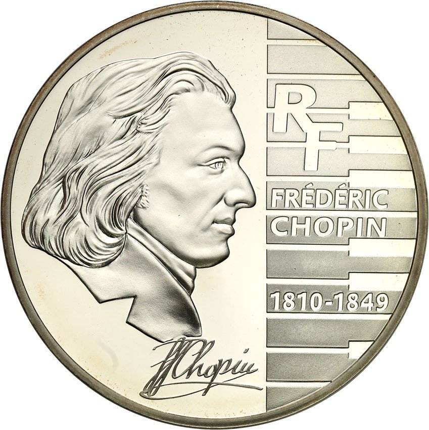 Francja. 1.5 Euro 2005 Fryderyk Chopin